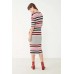 Nice Martin Porter Striped Knit Midi Dress Color Code: 066 43792902