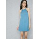 Shop Forever  21 blue High Neck Dress 00322769 for Women in UAE
 9qKOfSXu