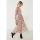 UO Off-The-Shoulder Floral Lace Midi Dress  
                                        Color Code: 015
                                        43903327
                                       