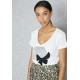 Shop Ginger white Embellished Print T-Shirt yag1401 for Women in UAE
 QasRc0sZ