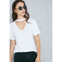 Shop Miss selfridge white Choker T-Shirt 12A23VWHT for Women in UAE
 IcDHPVrf