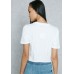 Shop Topshop white Slogan Crop T-Shirt 04M02MWHT for Women in UAE pW369uaG