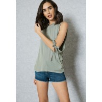 Shop Forever 21 green Sleeve Cut Out Top 00321490 for Women in UAE fmgAXjwR