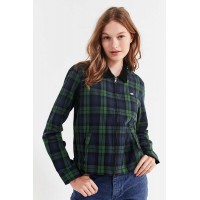OBEY Maddy Zip-Up Flannel Shirt Color Code: 038 42543587