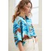 Urban Renewal Recycled Tropical Cropped Button-Down Shirt Color Code: 040 42591792