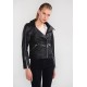 AllSaints LEWIN BIKER - Leather jacket - black  Gsztnv9Q