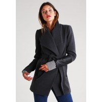 Vero Moda VMCALA - Short coat - dark grey melange/black  Buy3S7jI