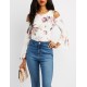 Floral Bell Sleeve Cold Shoulder Top  Find the power of the flower in this stylish super soft knit top! Flat straps create a cute cold shoulder  cIqSXUp3 302442053