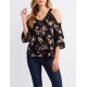 Floral Crochet-Trim Cold Shoulder Top  Online only! Channel your inner boho goddess with this soft gauzy woven top  FEFmvxo6 302415273