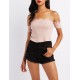 Ribbed Off-The-Shoulder Crop Top  Crop tops are the perfect look for warm weather outfits  HKPMQlGH 302380217